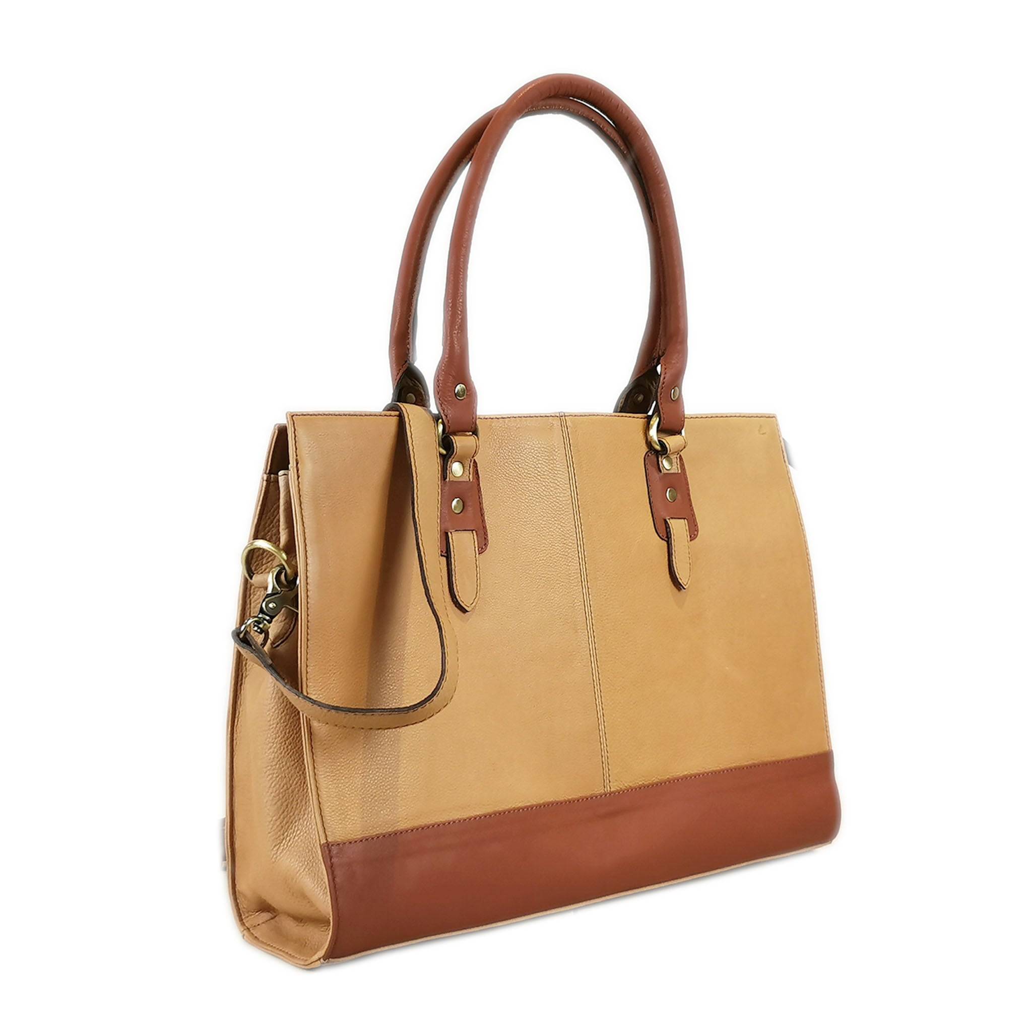 Beige Laptop Bag