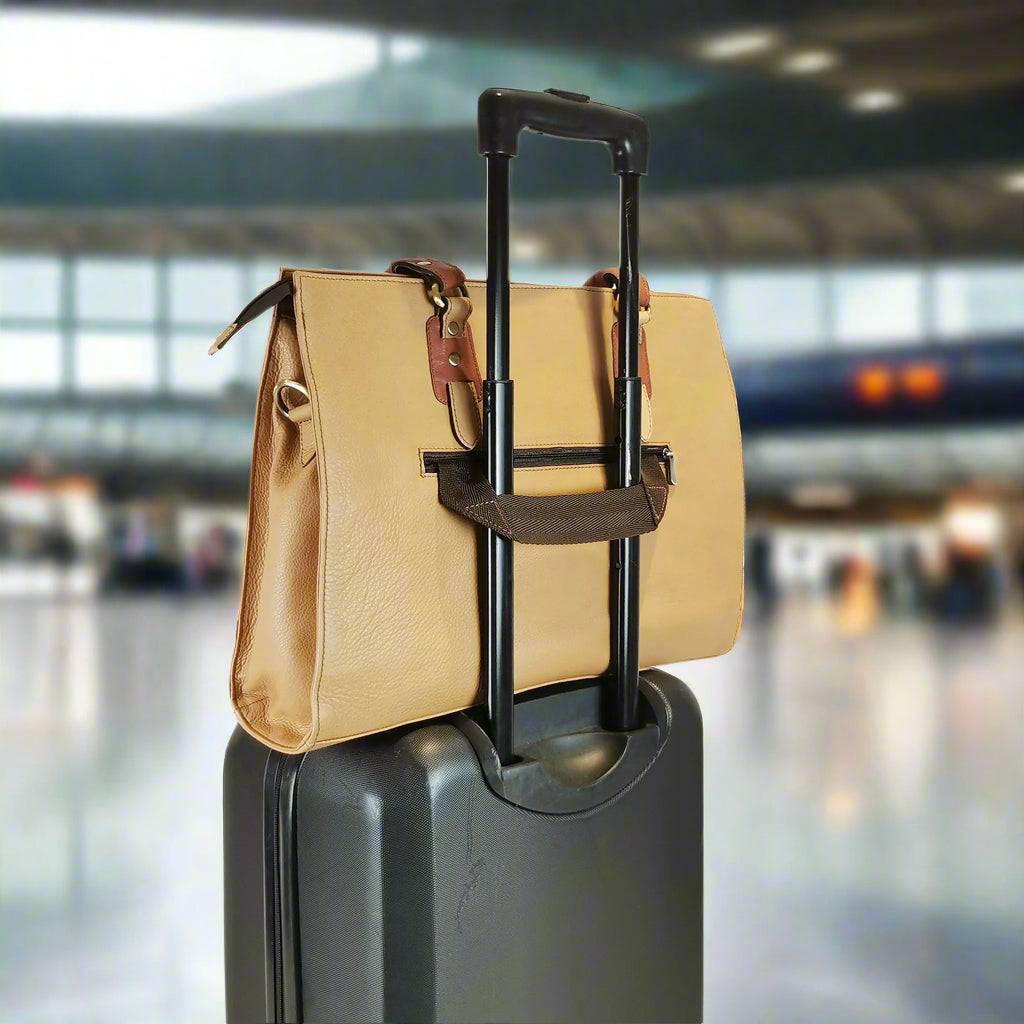 Leather Travel Tote Women