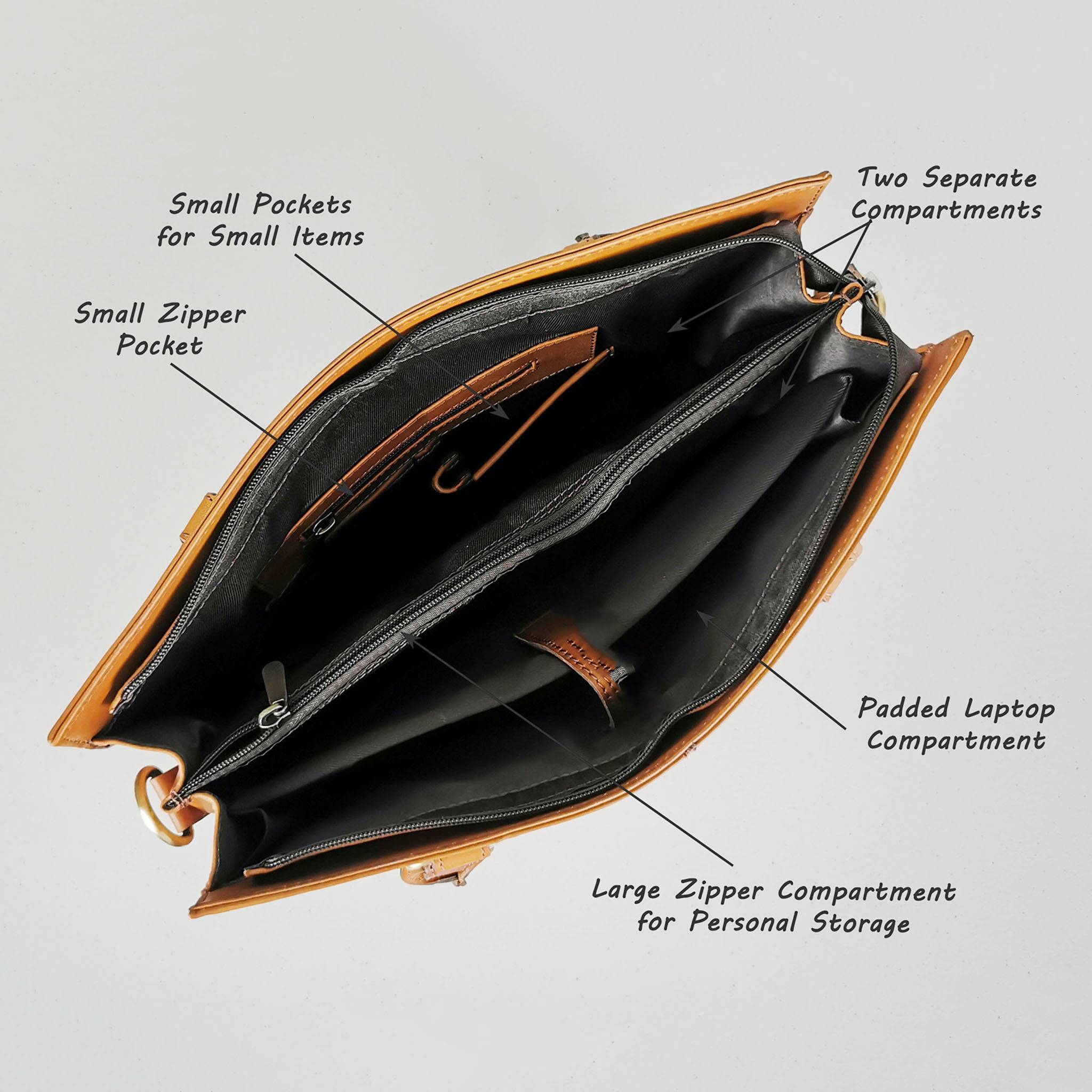 ladies leather laptop bag