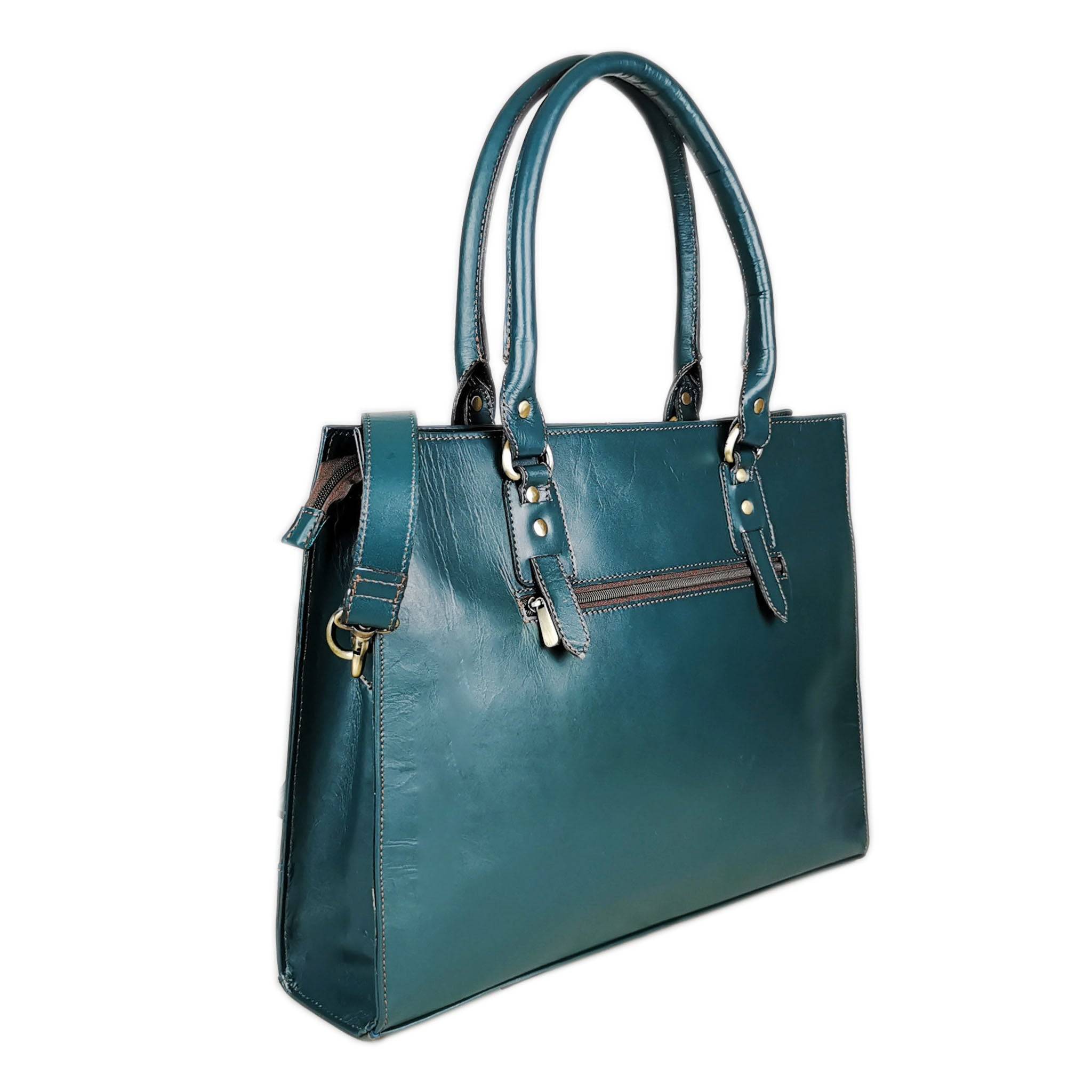green tote bag