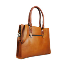 Load image into Gallery viewer, The Signature 17&quot; Leather Bag, Tan
