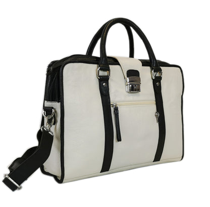 White Briefcase Bag