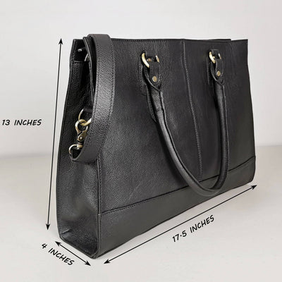 black shoulder bag