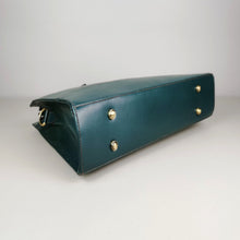 Load image into Gallery viewer, The Signature 17&quot; Leather Bag, Bottle Green

